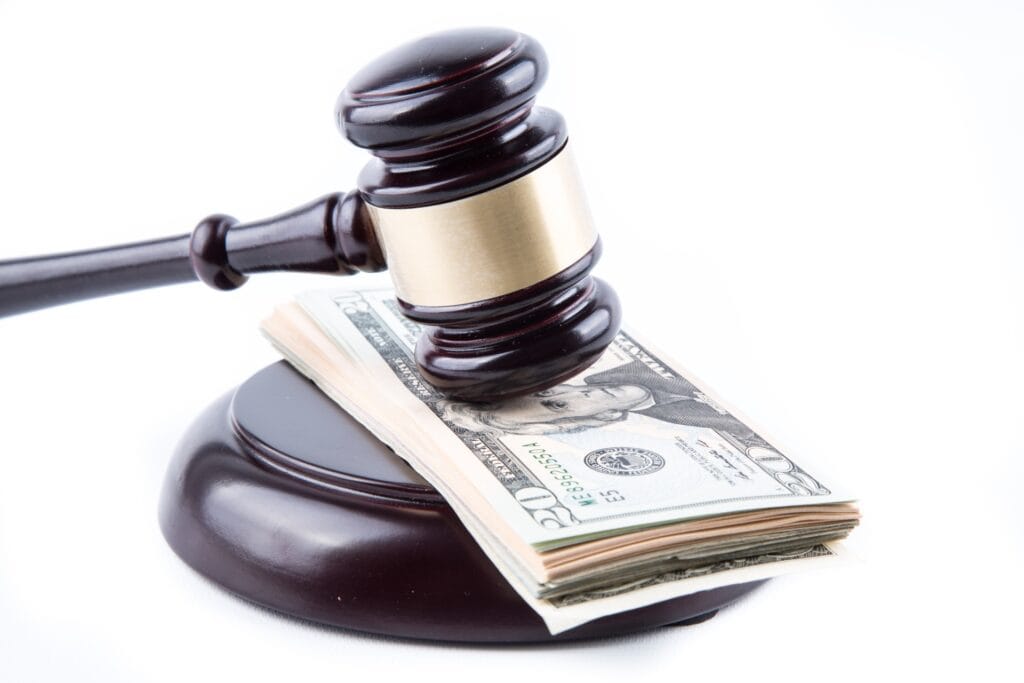 dollar banknotes and judge gavel 1461999002lnu