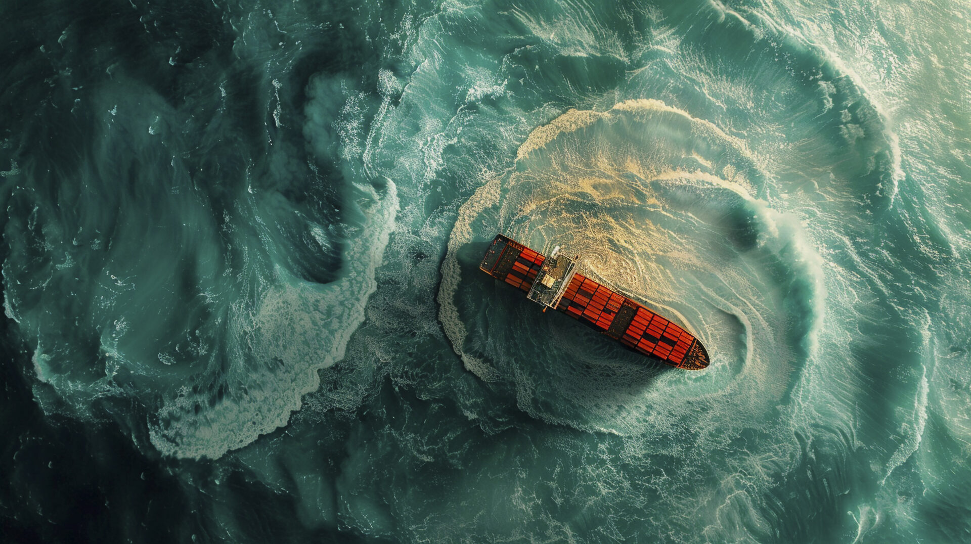 bermuda triangle with mystical neon