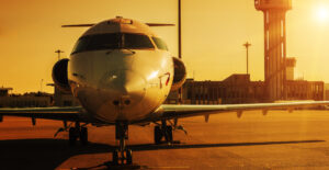 Services sunset plane